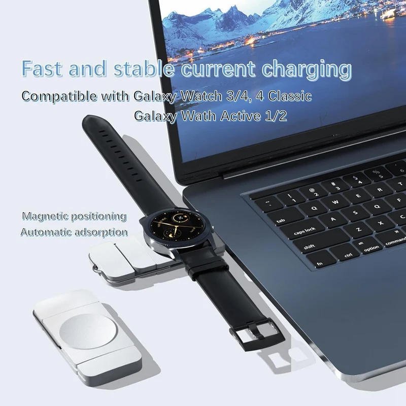 Plastik Samsung Smartwatch Drahtlos Magnetisch USB Type-C Ladestation