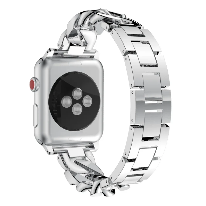Bandz Apple Watch Chain Diamond Armband (Silber)