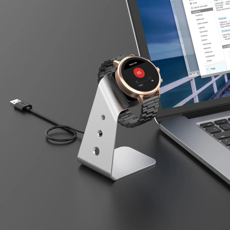 Metall Fossil Gen 5 Garrett HR Ladestation