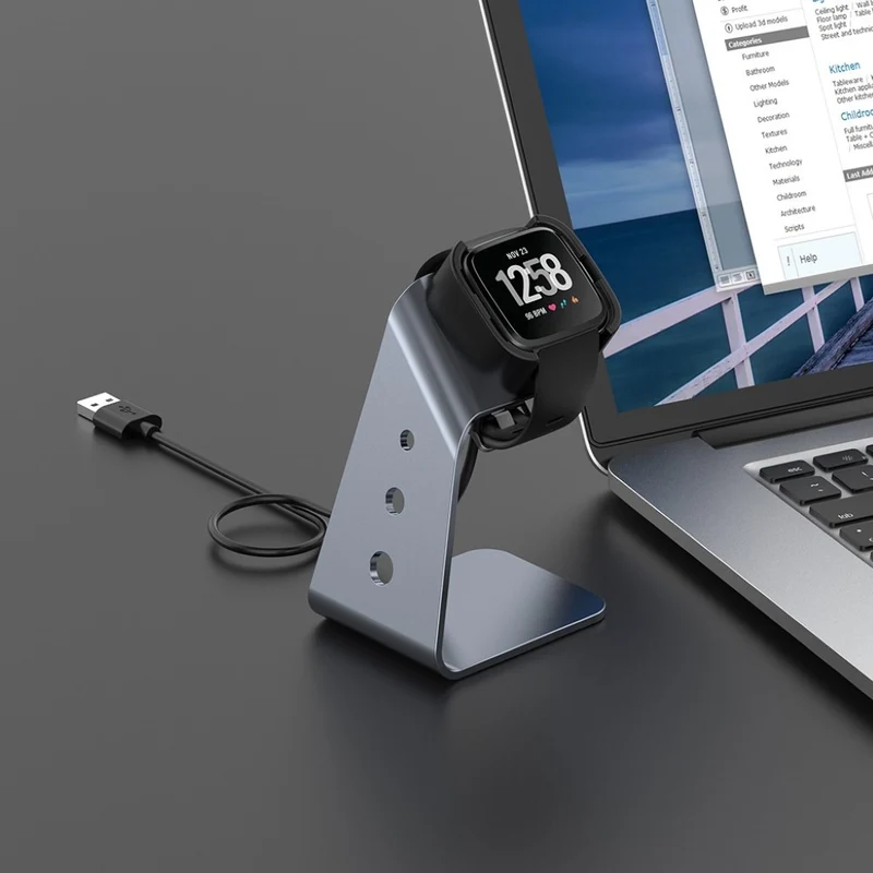 Metall Fitbit Versa 2 Ladestation