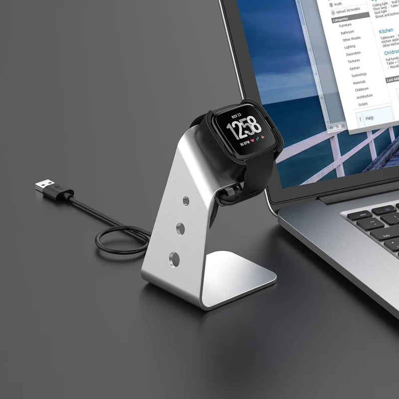 Metall Fitbit Versa 2 Ladestation