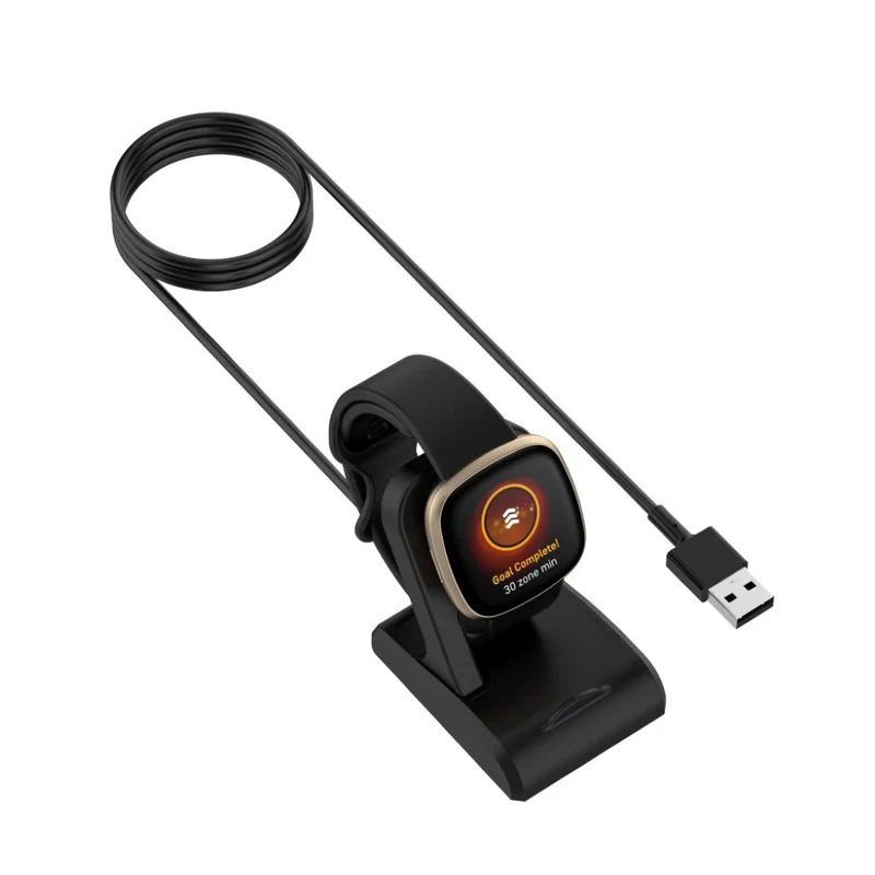 1m Plastik Fitbit Versa 3 / Fitbit Sense 1 USB Ladestation