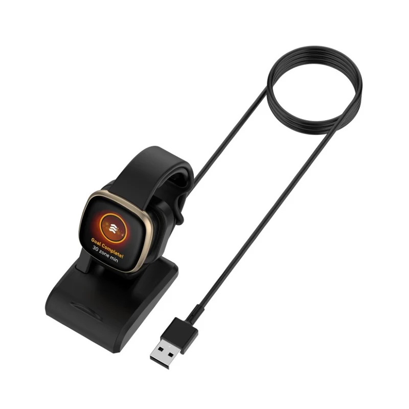 1m Plastik Fitbit Versa 3 / Fitbit Sense 1 USB Ladestation