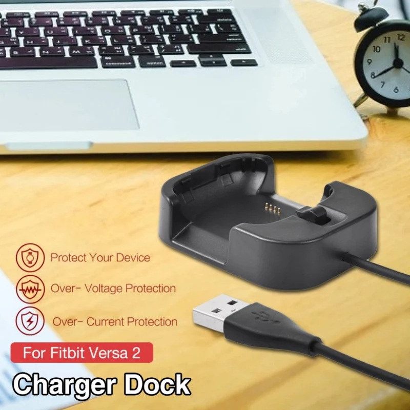 Plastik Fitbit Versa 2 USB Ladestation