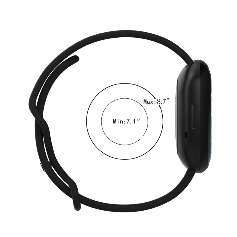 Auffallend schön Universell Fitbit Silikon / TPU armband - Größe: L