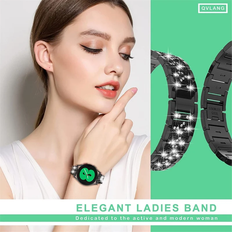 Schön Universell Metall und Strass armband