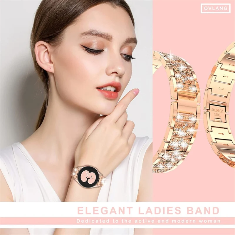 Schön Universell Metall und Strass armband