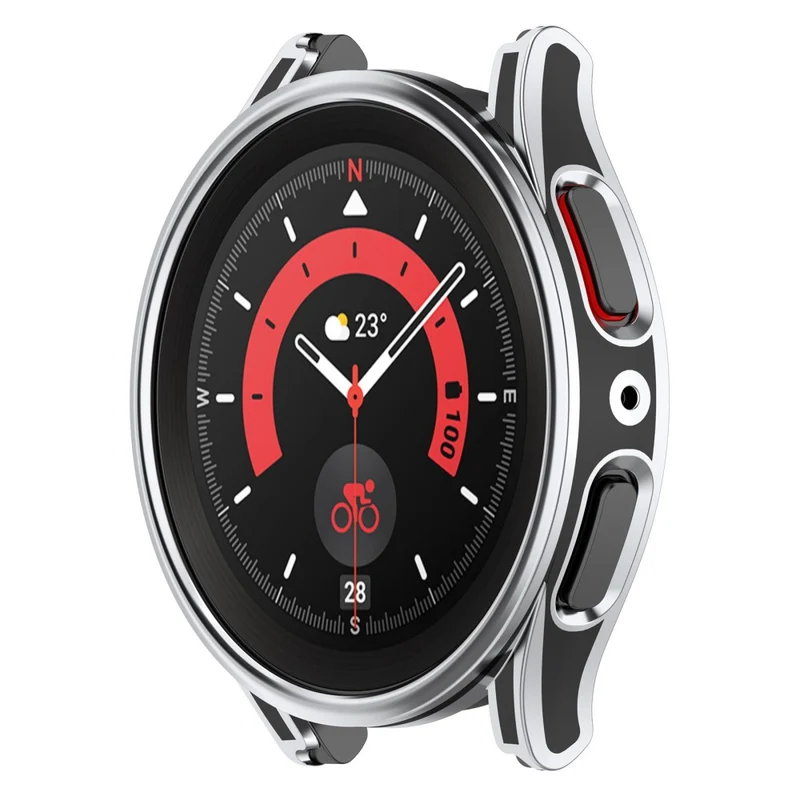 Samsung Galaxy Watch 5 (44mm) Plastik Hülle mit Gehärtetes Glas