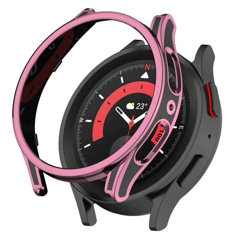 Samsung Galaxy Watch 5 (44mm) Plastik Hülle mit Gehärtetes Glas