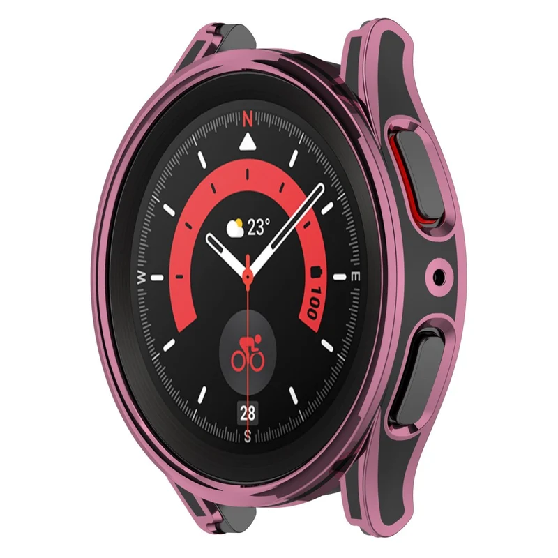 Samsung Galaxy Watch 5 (44mm) Plastik Hülle mit Gehärtetes Glas