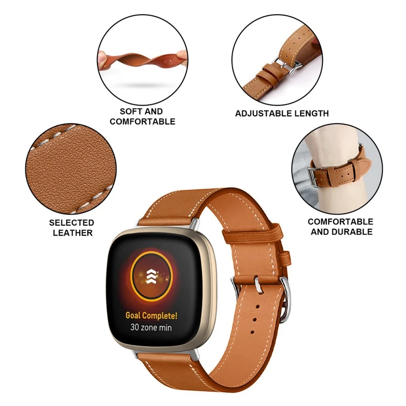 Süß Universell Fitbit Echtes Leder armband