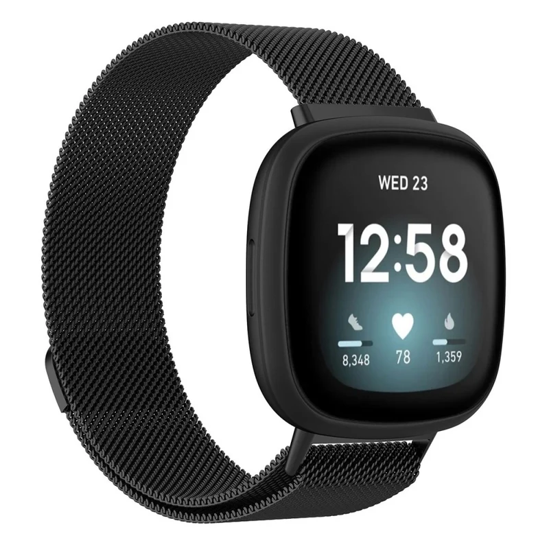Unglaublich cool Universell Fitbit Metall armband - Größe: L