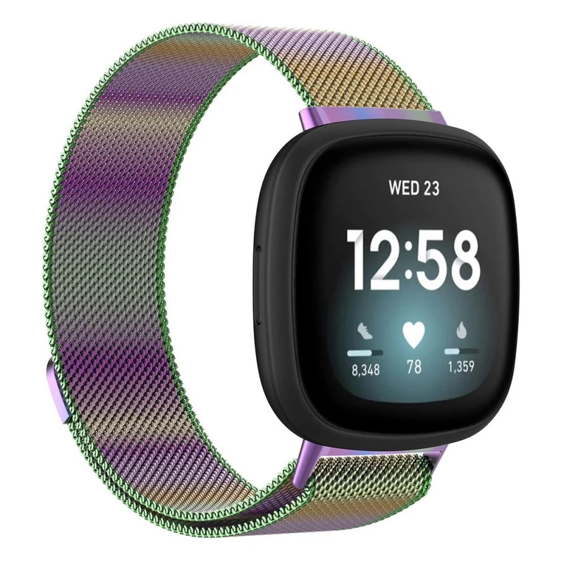Unglaublich cool Universell Fitbit Metall armband - Größe: L