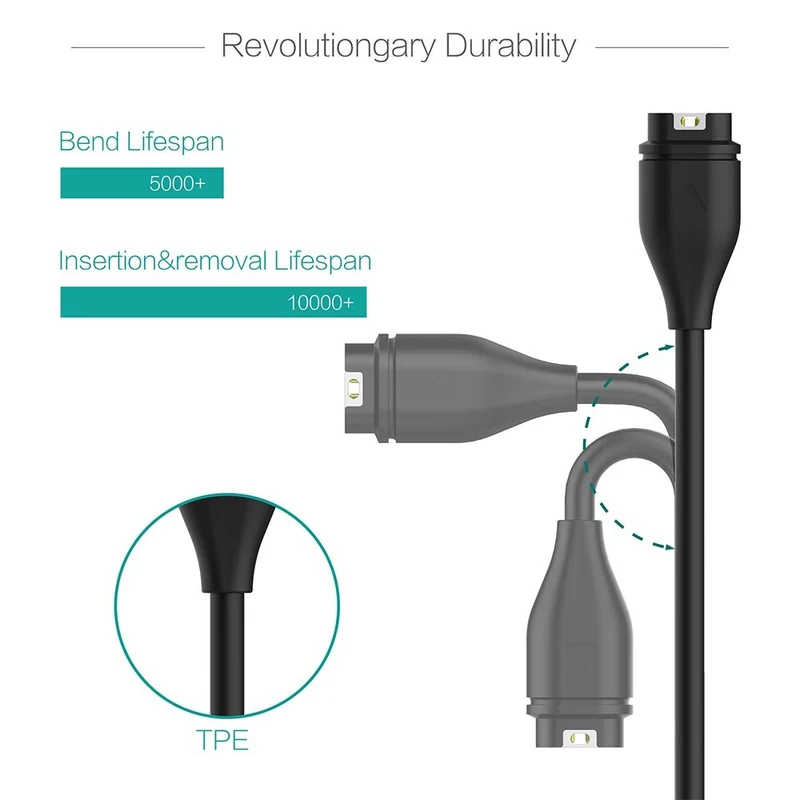 1m Garmin Smartwatch USB Ladekabel