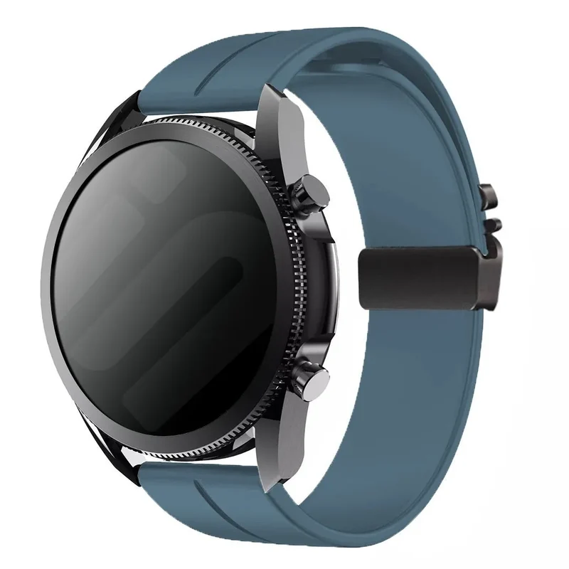 Oppo Watch X3 Silikonarmband mit P-Schnalle (Graublau)