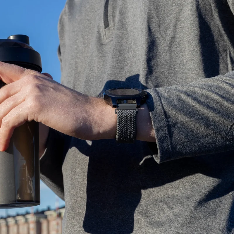 Oppo Watch X3 Geflochtenes Armband mit P-Schnalle (Grau)