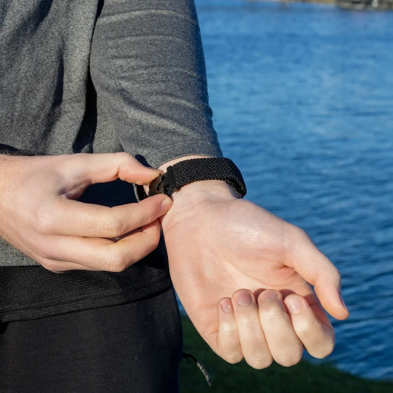 Oppo Watch X3 Geflochtenes Armband mit P-Schnalle (Schwarz)