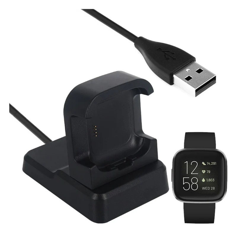 Plastik Fitbit Versa 2 USB Ladestation