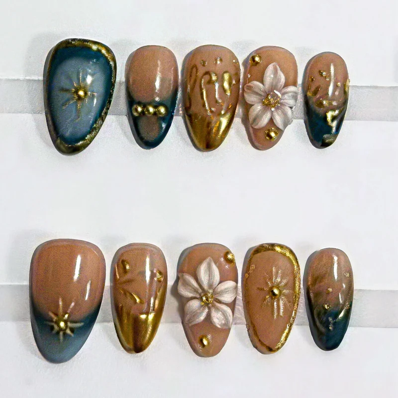 Künstlerische Press-On Nagelkunst Kollektion