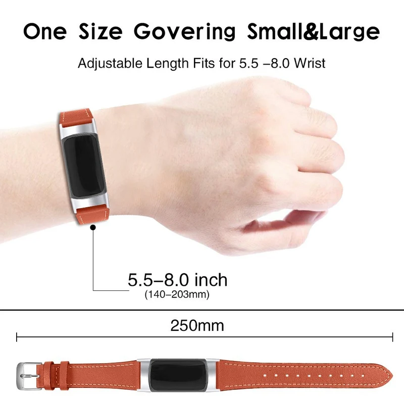 Sehr langlebig Fitbit Charge 5 Echtes Leder armband
