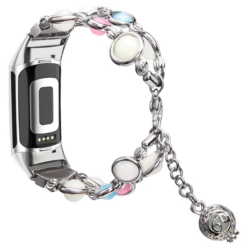 Fitbit Charge 4 / Fitbit Charge 3 Metall und Strass armband