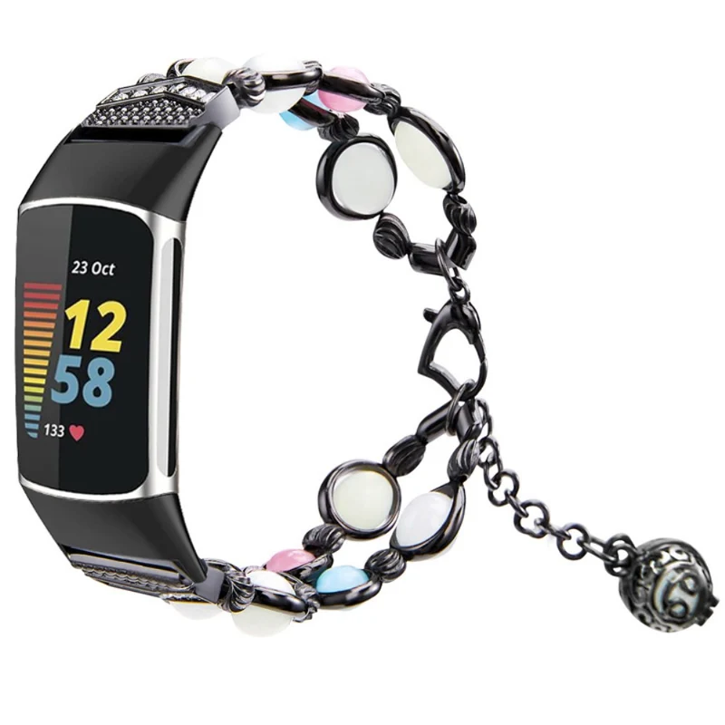 Fitbit Charge 4 / Fitbit Charge 3 Metall und Strass armband