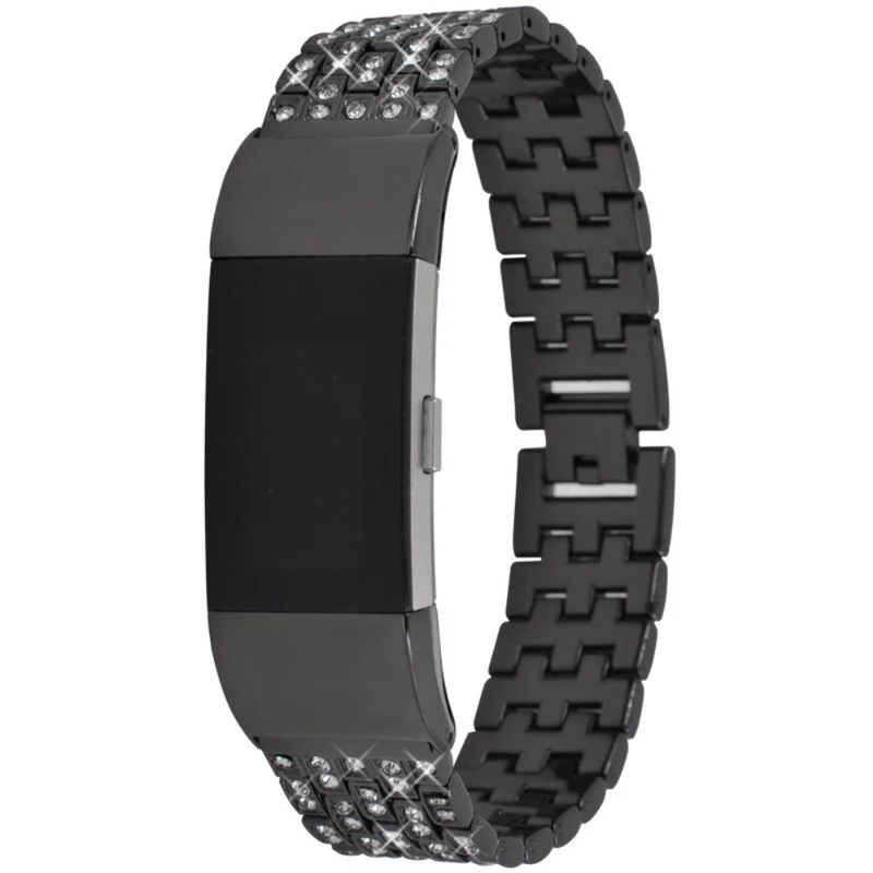 Auffallend süß Fitbit Charge 2 Metall und Strass armband