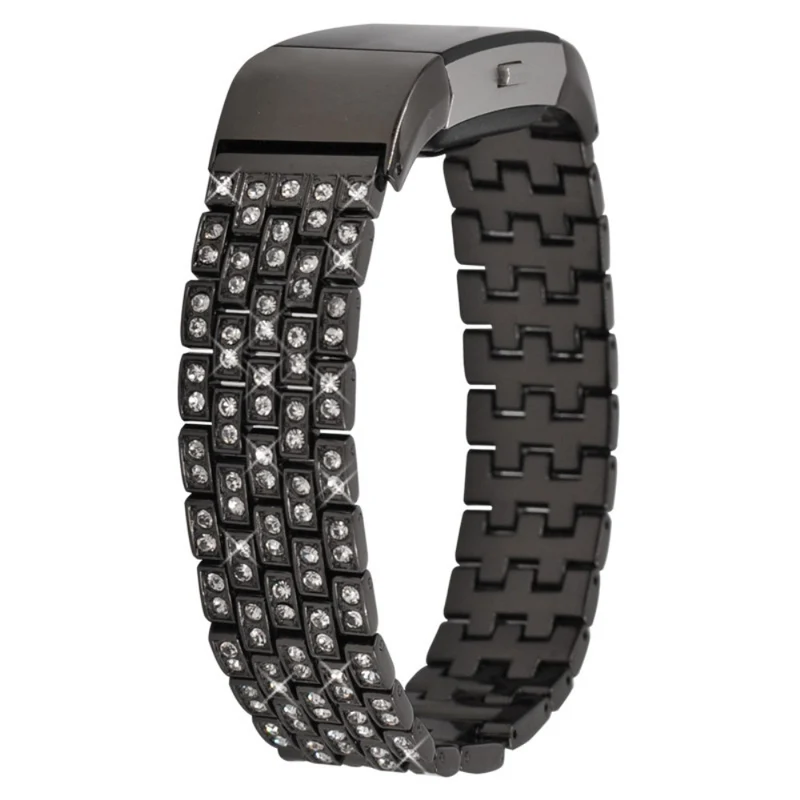 Auffallend süß Fitbit Charge 2 Metall und Strass armband