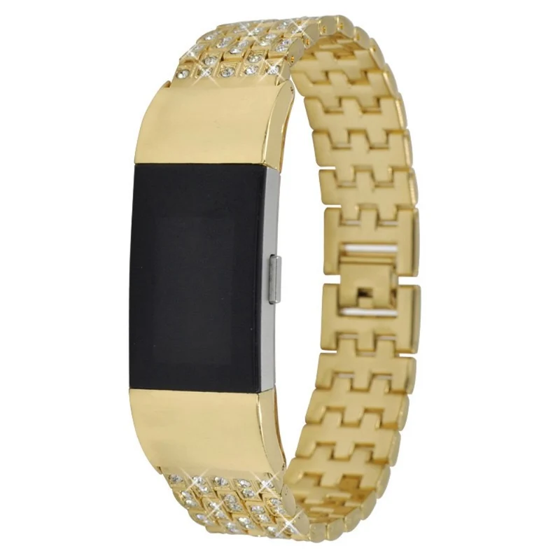 Auffallend süß Fitbit Charge 2 Metall und Strass armband