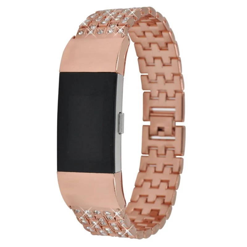 Auffallend süß Fitbit Charge 2 Metall und Strass armband