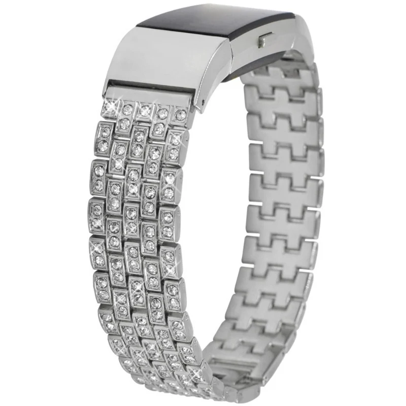 Auffallend süß Fitbit Charge 2 Metall und Strass armband