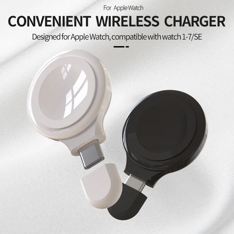 Plastik Apple Watch Series 7 41mm Drahtlos Type-C Ladestation