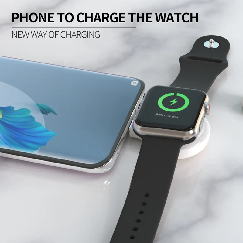 Plastik Apple Watch Series 7 41mm Drahtlos Type-C Ladestation