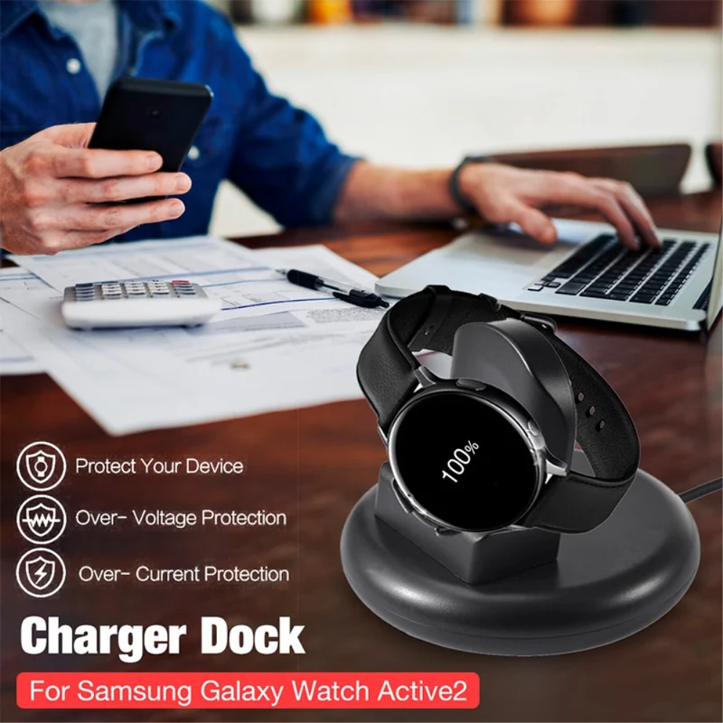 100cm Plastik Samsung Galaxy Watch 4 (44mm) / Samsung Galaxy Watch Active 2 - 44mm USB Ladestation