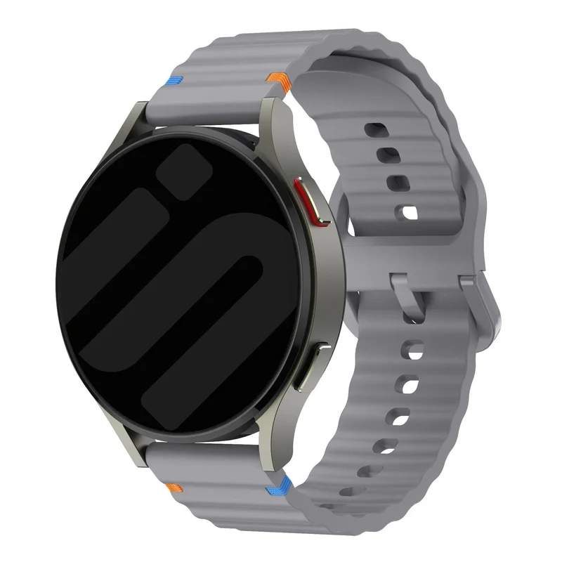 Oppo Watch S Wave Silikonarmband (Dunkelgrau)
