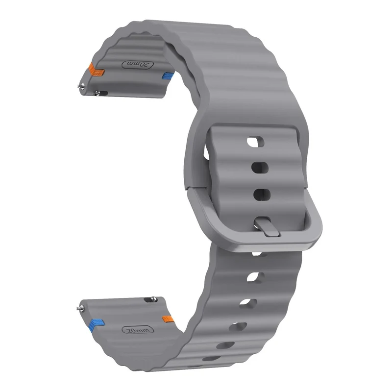 Oppo Watch S Wave Silikonarmband (Dunkelgrau)