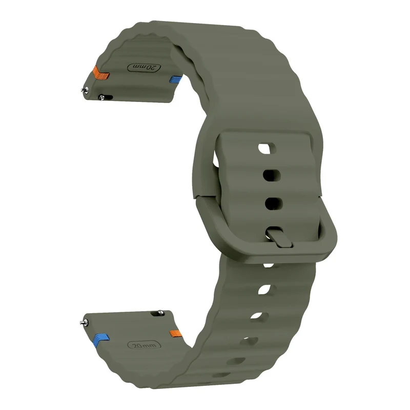 Oppo Watch X3 Wave Silikonarmband (Armeegrün)