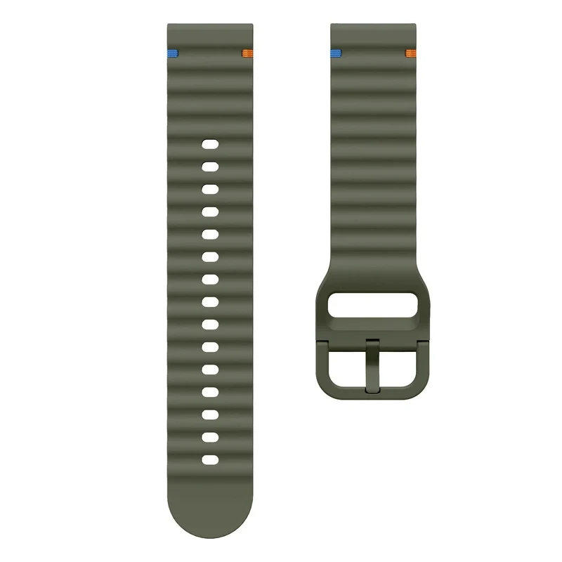 Oppo Watch X3 Wave Silikonarmband (Armeegrün)