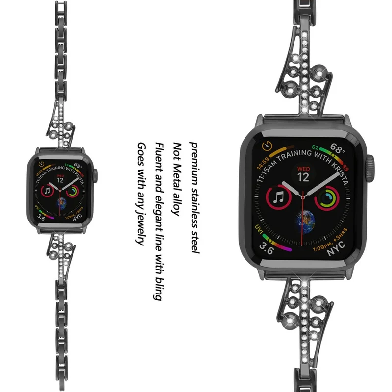 Absolut schön Universell Apple Metall und Strass armband