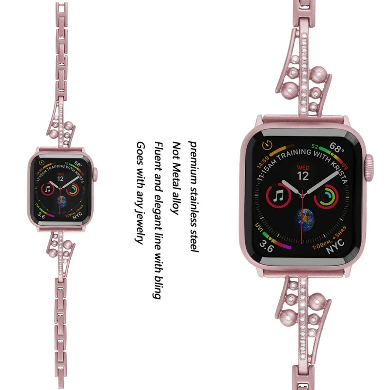 Absolut schön Universell Apple Metall und Strass armband
