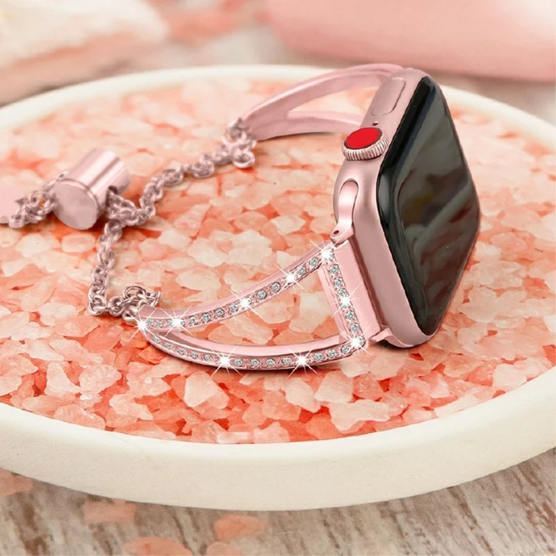Unglaublich süß Universell Apple Metall und Strass armband