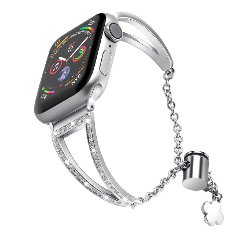Unglaublich süß Universell Apple Metall und Strass armband