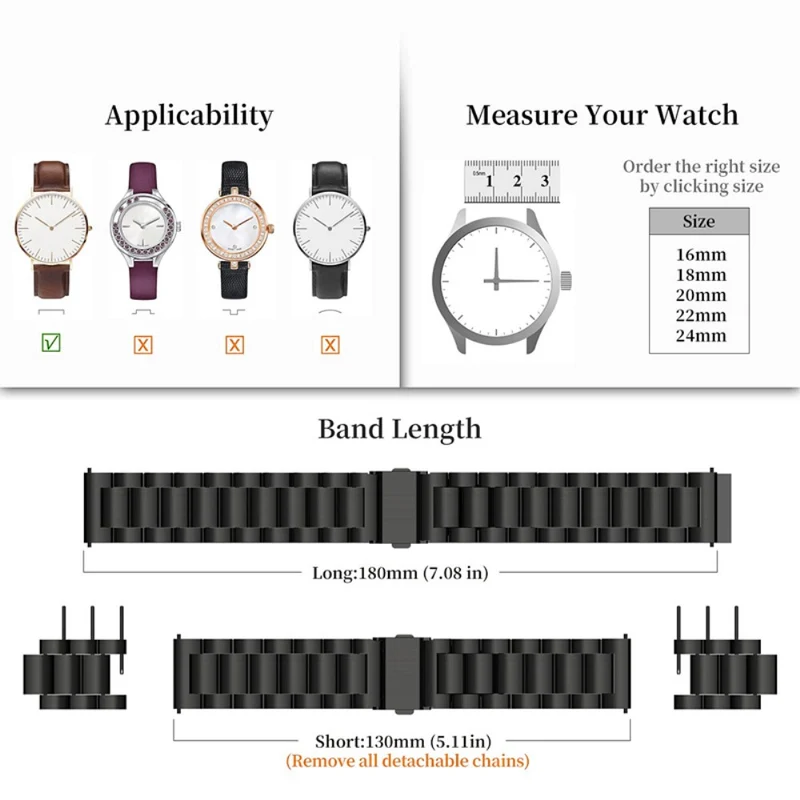 Unglaublich haltbar Universell Samsung Metall armband