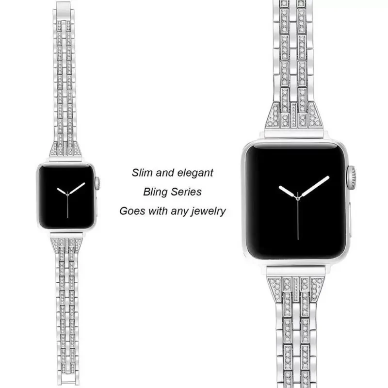 Super cool Universell Apple Metall und Strass armband