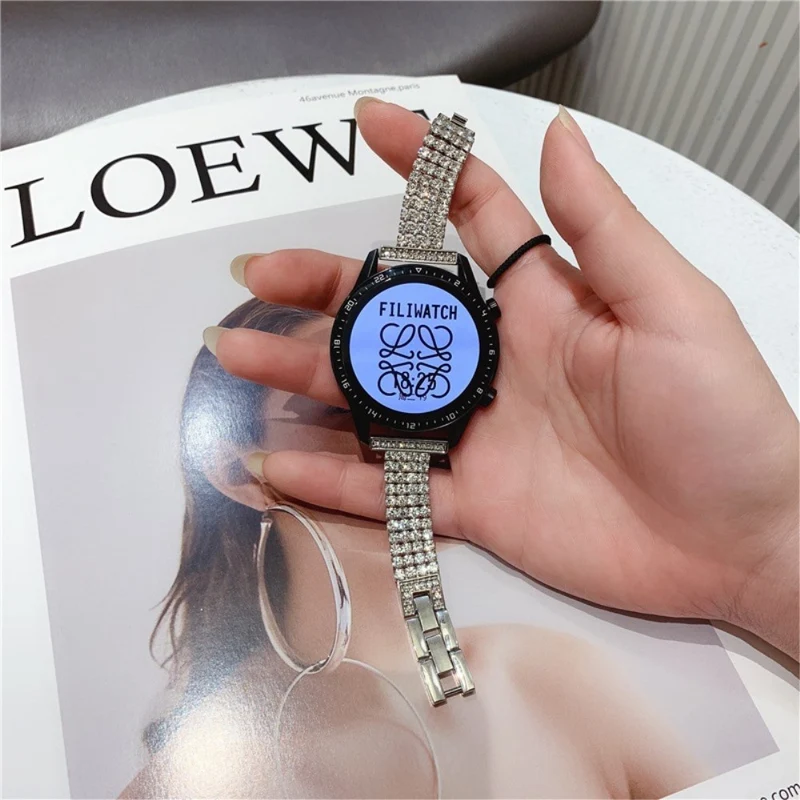 Zeitlos Universell Samsung Metall und Strass armband