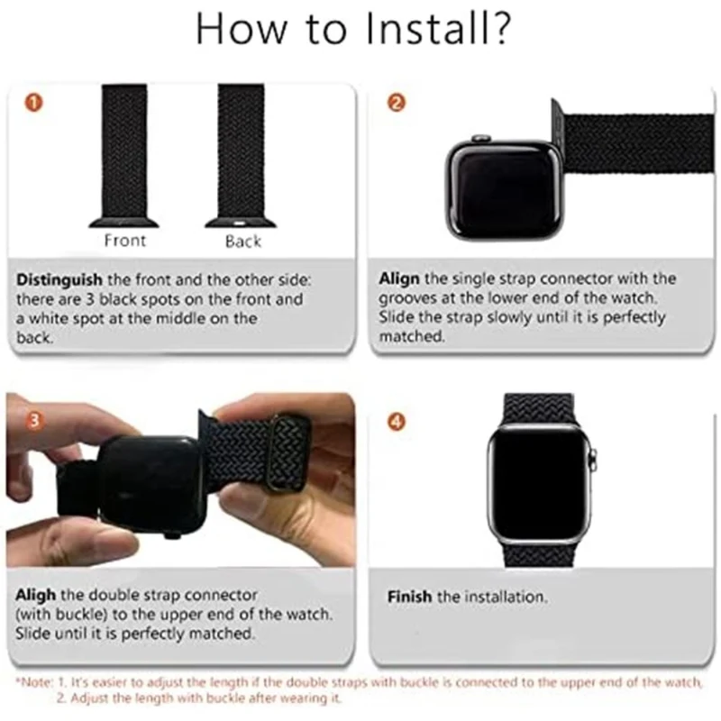 Mega süß Universell Apple Textil / Nylon armband