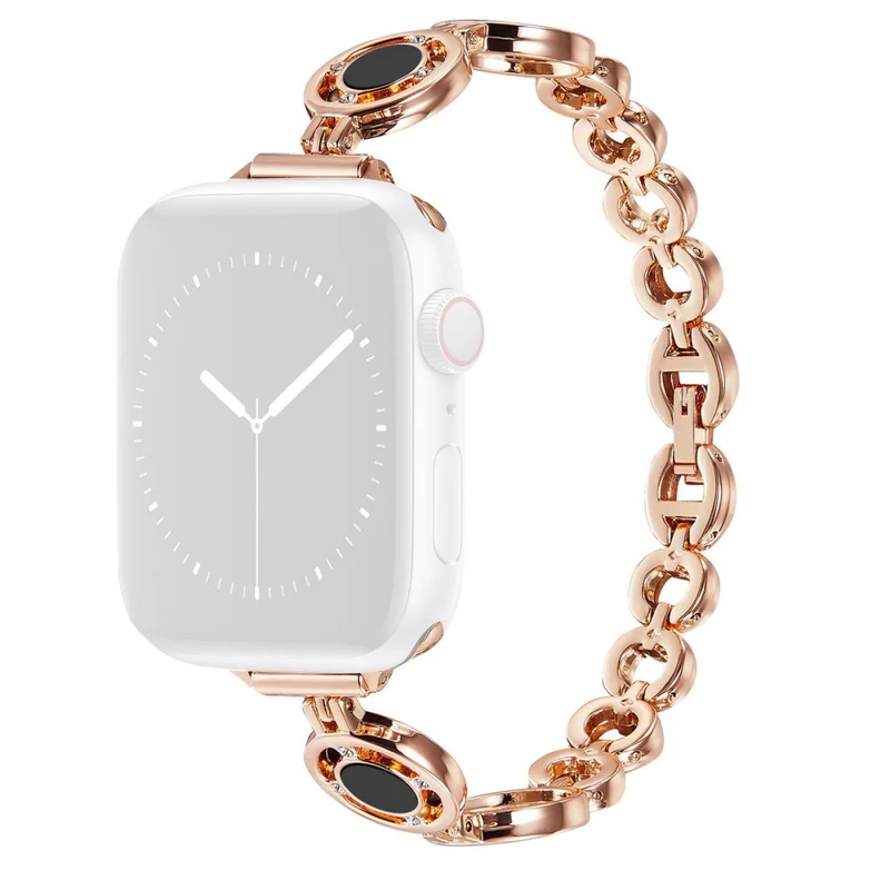Super elegant Universell Apple Metall und Strass armband