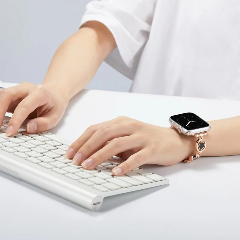 Absolut gut Universell Apple Metall und Strass armband