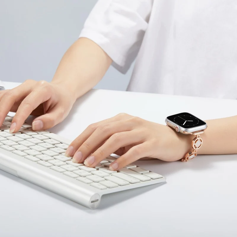 Absolut gut Universell Apple Metall und Strass armband