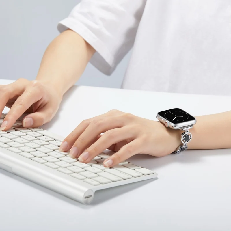 Absolut gut Universell Apple Metall und Strass armband